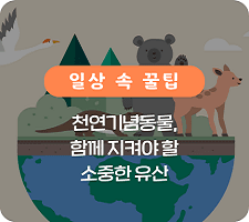 천연기념동물 소중한 유산
